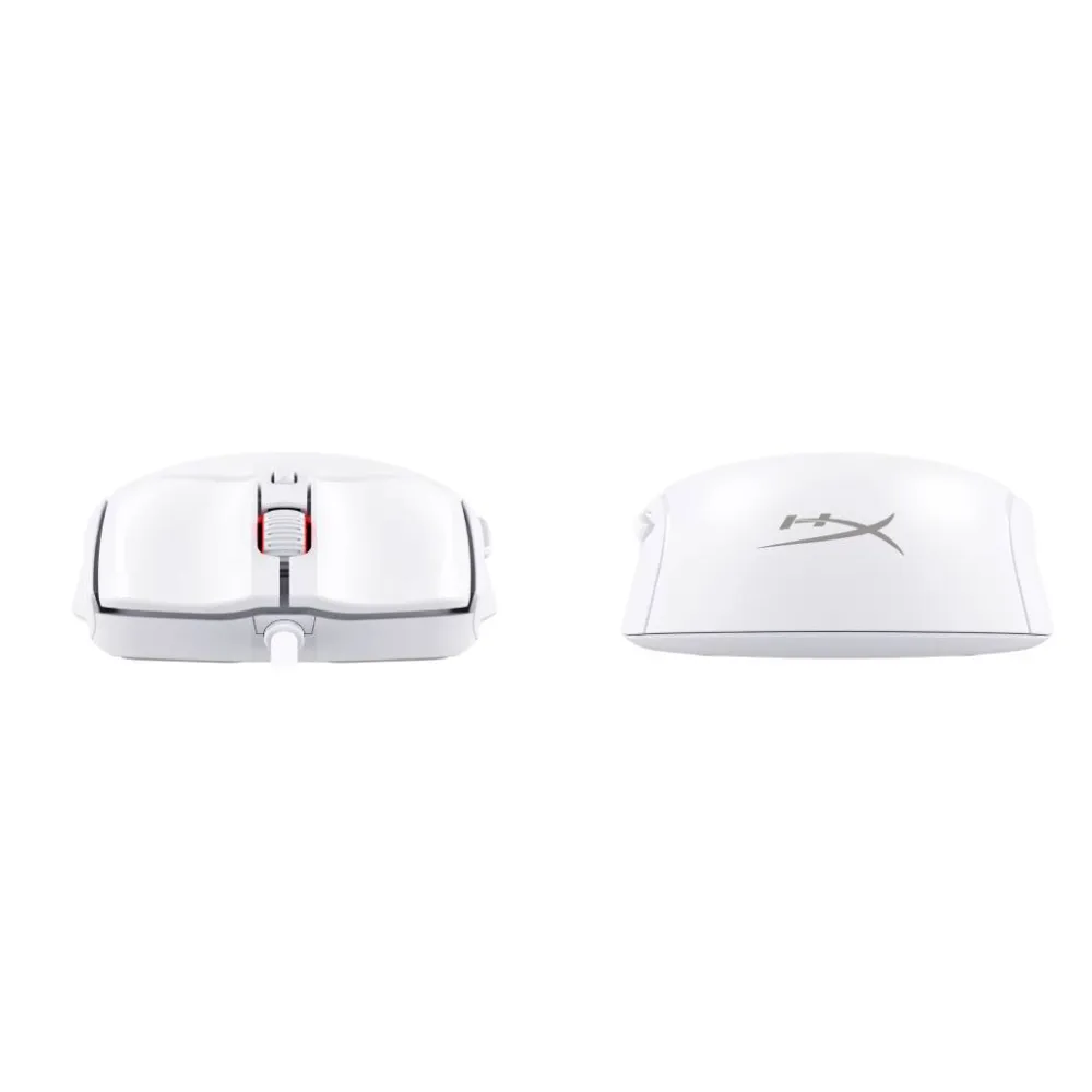 HyperX Pulsefire Haste 2 Wired Gaming Mouse/650 IPS/Up to 26000 DPI/RGB/White/Low-friction skates