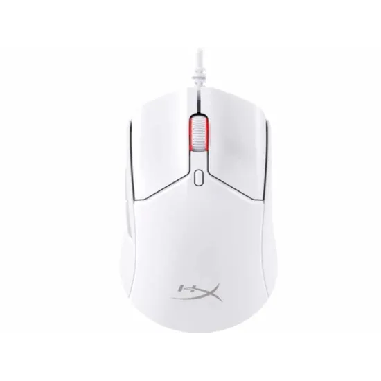 HyperX Pulsefire Haste 2 Wired Gaming Mouse/650 IPS/Up to 26000 DPI/RGB/White/Low-friction skates