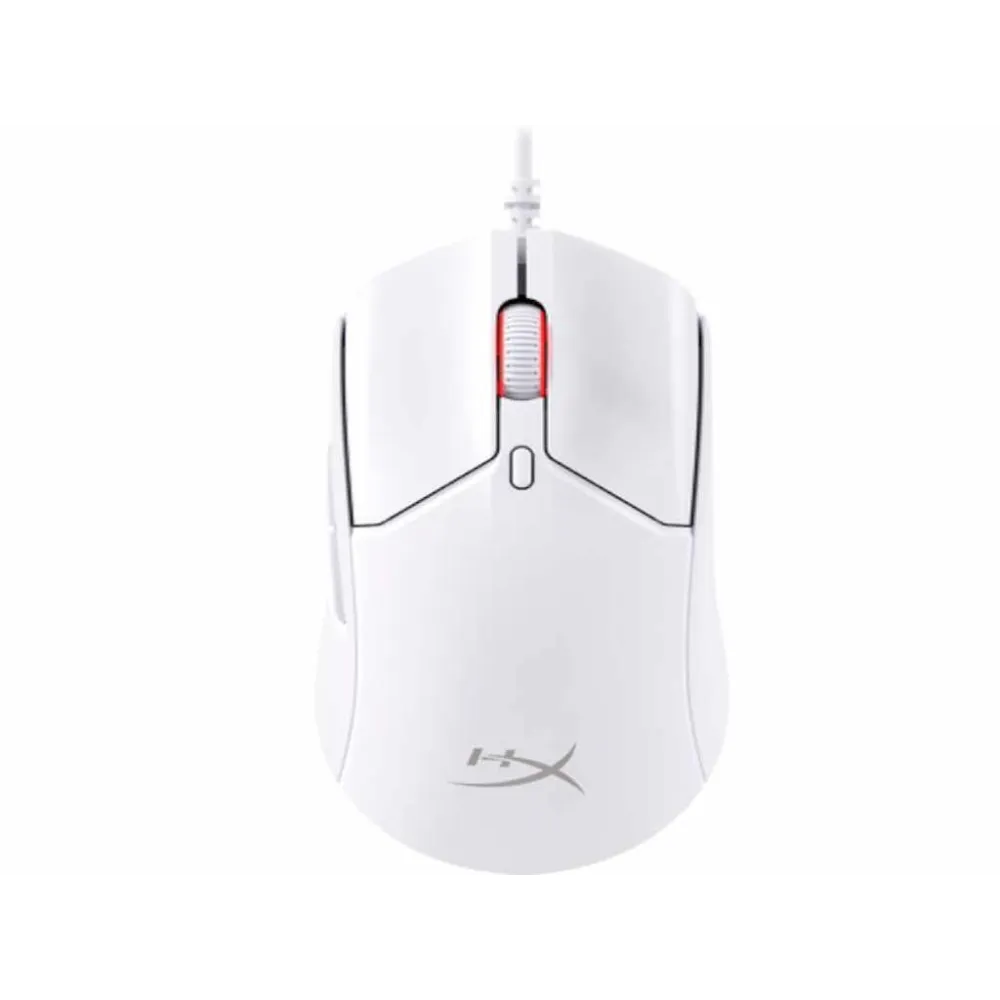 HyperX Pulsefire Haste 2 Wired Gaming Mouse/650 IPS/Up to 26000 DPI/RGB/White/Low-friction skates