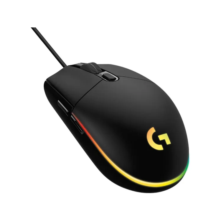 LOGITECH G203 LIGHTSYNC RGB 6 Button Gaming Mouse, 200-8000 DPI, Cable length: 2.1 m