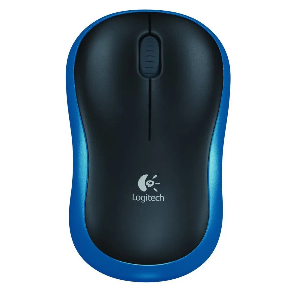 LOGITECH M185 Compact Wireless Mouse, 2.4 Ghz, 1000 dpi, 1 x AA Battery, 10 m, Blue