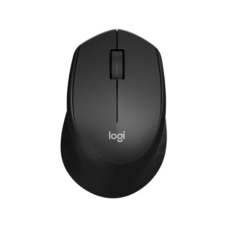 LOGITECH M330 Silent Plus Wireless Optical Mouse, 1000 DPI, 3 Buttons, 1x AA Battery, Black