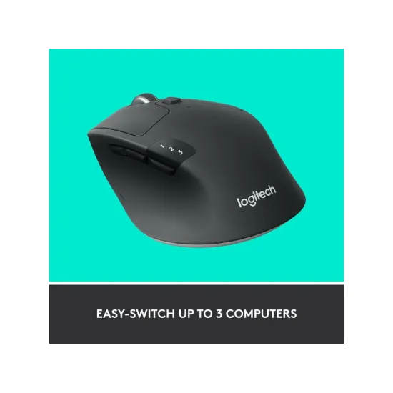 LOGITECH M720 Triathlon Multi-Device Wireless Bluetooth Mouse, 1000 dpi, 8 buttons, 10 m