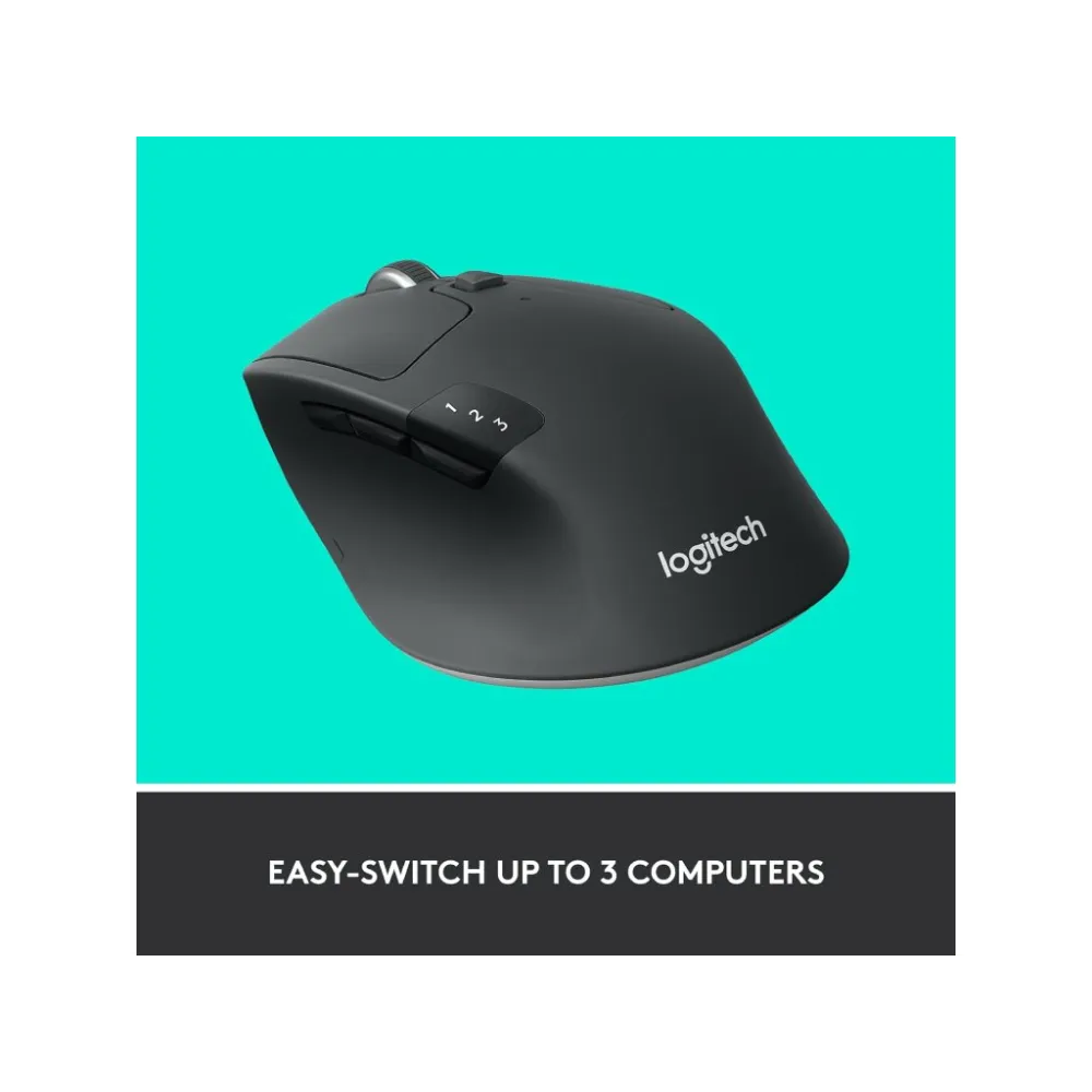 LOGITECH M720 Triathlon Multi-Device Wireless Bluetooth Mouse, 1000 dpi, 8 buttons, 10 m