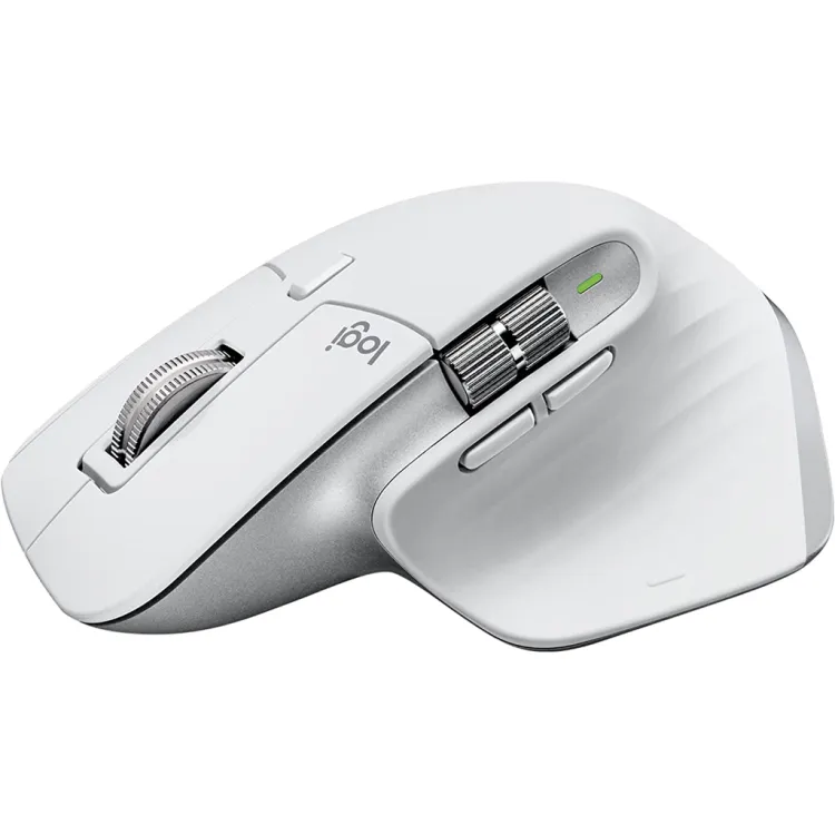 LOGITECH MX MASTER 3S Wireless Mouse,200-8000 DPI,7 buttons, 141 g,Rechargeable Li-Po battery,White
