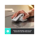 LOGITECH MX MASTER 3S Wireless Mouse,200-8000 DPI,7 buttons, 141 g,Rechargeable Li-Po battery,White