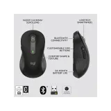 LOGITECH Signature M650 Wireless Bluetooth Mouse, 4000 dpi, 10 m wireless range, Graphite