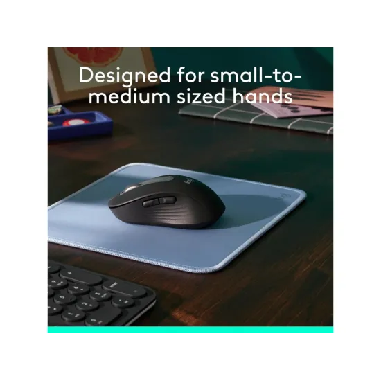 LOGITECH Signature M650 Wireless Mouse for Business, 400-4000 DPI, Bluetooth, 10m, 1x AA battery