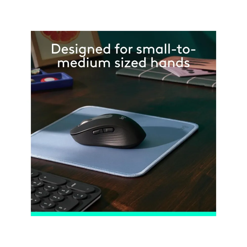 LOGITECH Signature M650 Wireless Mouse for Business, 400-4000 DPI, Bluetooth, 10m, 1x AA battery