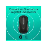 LOGITECH Signature M650 Wireless Mouse for Business, 400-4000 DPI, Bluetooth, 10m, 1x AA battery