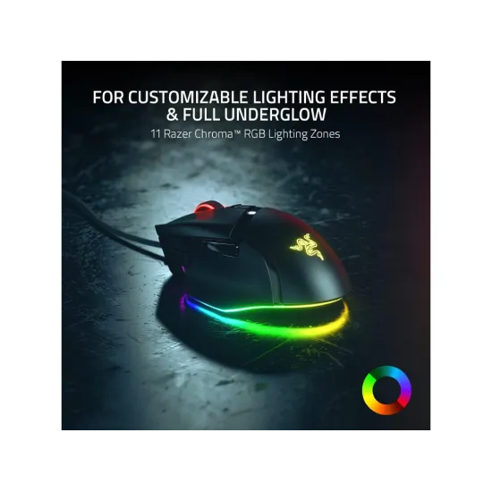 RAZER Basilisk V3 Customizable Gaming Mouse with Razer Chroma RGB, 26K DPI, 11 Buttons