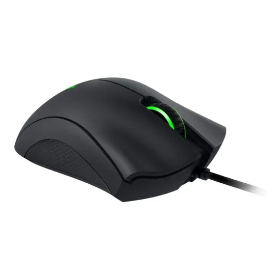 RAZER DeathAdder Essential Gaming Mouse with 6400 DPI optical sensor, 220 ips, Green Lighting