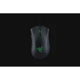 RAZER DeathAdder Essential Gaming Mouse with 6400 DPI optical sensor, 220 ips, Green Lighting