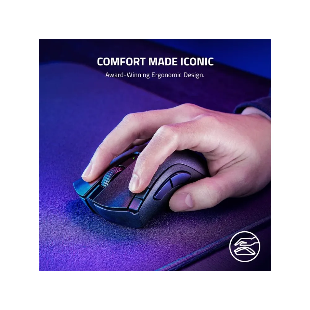 RAZER DeathAdder V2 X HyperSpeed Gaming Mice, 2.4GHz Wireless + Bluetooth, 14K DPI