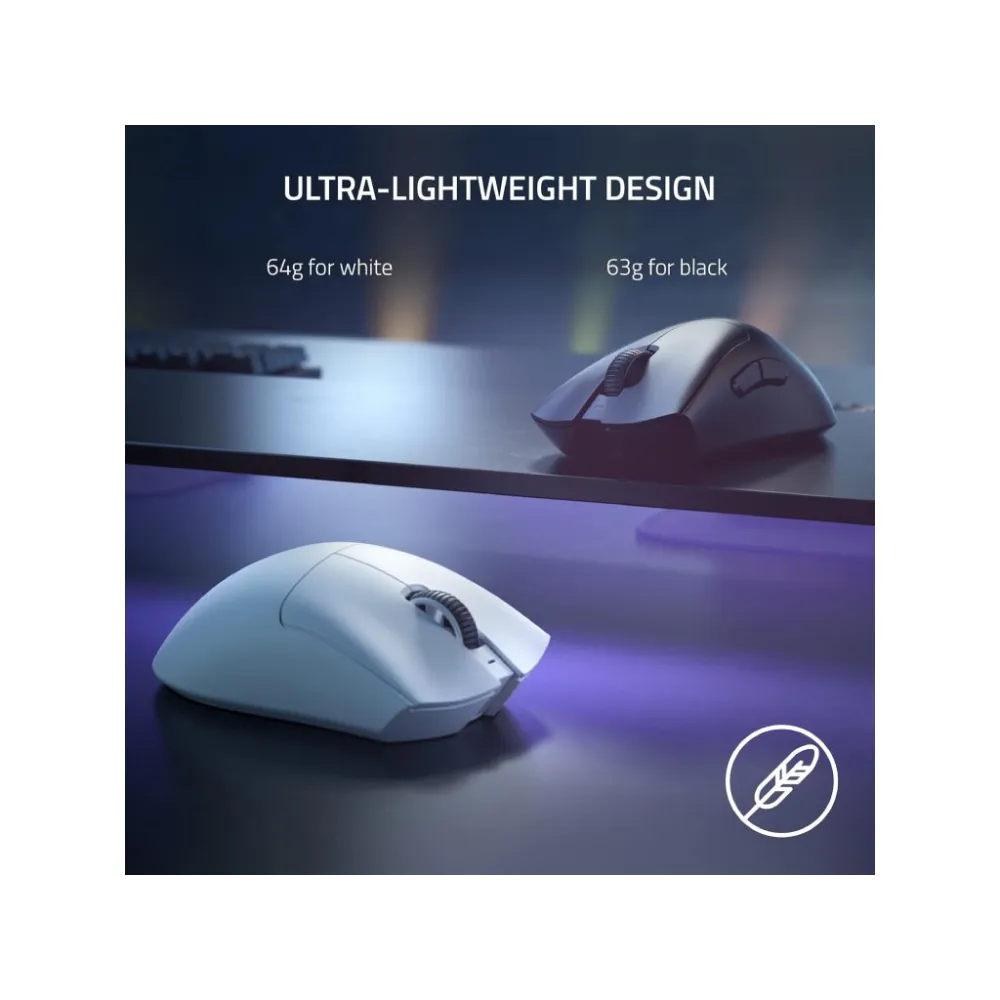 RAZER DeathAdder V3 Pro Black - Ultra-lightweight Wireless Ergonomic Esports Mouse, 30K DPI