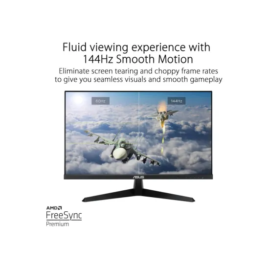 ASUS LED IPS Gaming Monitor VY249HGE, 23.8 , Full HD 1920x1080, 144Hz, 1 ms, 1000:1,Eye Care, HDMI