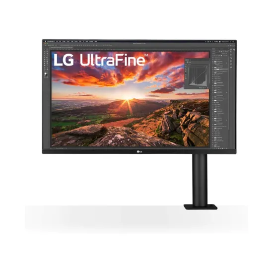 LG IPS Monitor 32UN880K-B 32 with ERGO Stand, 4K 3840 x 2160, 1000:1, 5 ms, HDMI*2/DP/USB*2, USB-C