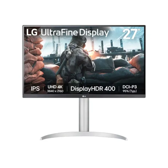 LG LED 4K IPS Monitor 27UP650K-W, 27 ,3840x2160, 1200:1,5 ms,HDMI*2/DP*1, HDR10, Pivot, Height, Tilt