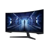 SAMSUNG Odyssey G55T 34 WQHD 3440x1440 Gaming Curved Monitor, 165Hz, 1 ms, 2500:1,250 cd/m2,DP/HDMI