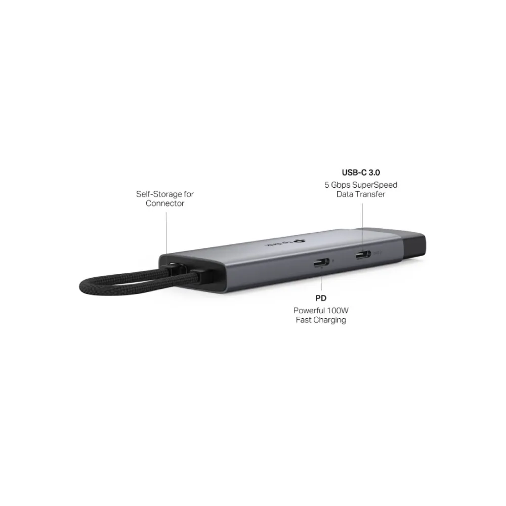 TP-LINK UH5020C USB Type-C 5 in 1 Hub 100W Power Delivery, HDMI 4K@60Hz, USB 3.0*2, USB-C