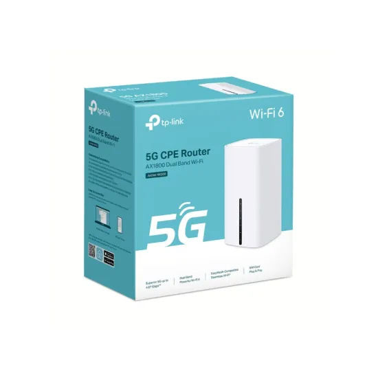 TP-LINK ARCHER NX200 5G AX1800 Wireless Dual-Band Gigabit Router, 1 Nano SIM Card Slot, 3*Gb LAN