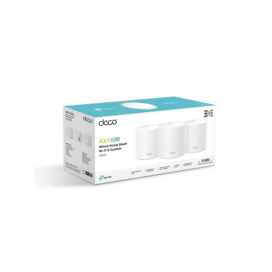 TP-LINK Deco X10(3-pack) AX1500 Whole Home Mesh Wi-Fi 6 System, up to 520m2