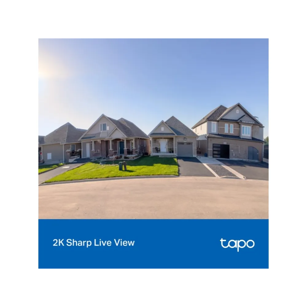 TP-LINK TAPO D205 Smart Video Doorbell Mini 2K Live View, Ultra-Wide 160 FOV, Built-in Battery, IP54