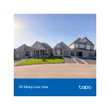TP-LINK TAPO D205 Smart Video Doorbell Mini 2K Live View, Ultra-Wide 160 FOV, Built-in Battery, IP54