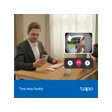 TP-LINK TAPO D205 Smart Video Doorbell Mini 2K Live View, Ultra-Wide 160 FOV, Built-in Battery, IP54