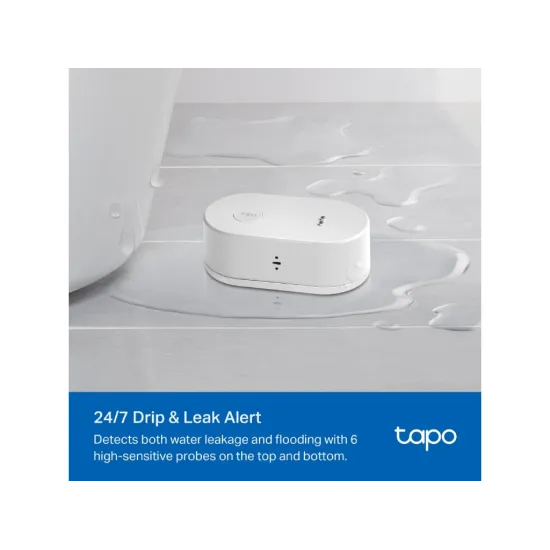 TP-LINK TAPO T300 Smart Water Leak Sensor, Drip & Leak Alert, Instant App Notification, IP67