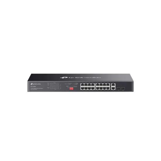 TP-LINK DS1018GMP Omada 18-Port Gigabit Unmanaged Rackmount Switch with 16-Port PoE+,250W PoE Budget