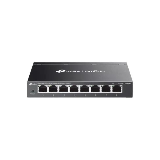 TP-LINK ES208G Omada 8-Port Gigabit Easy Managed Switch, Durable metal casing