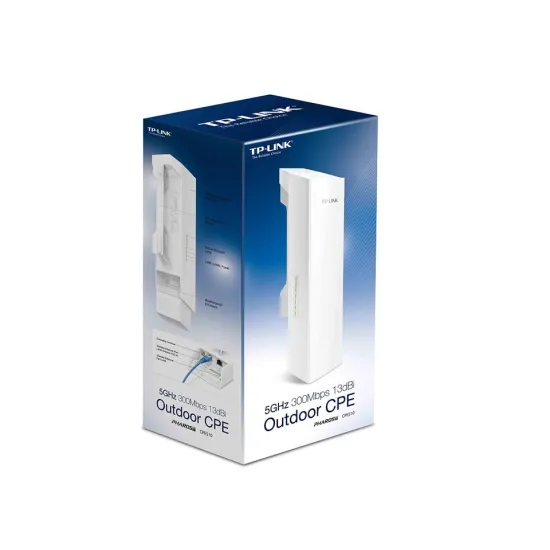 TP-LINK CPE510 Antena Outdoor 5GHz 300Mbps Wi-Fi 13dBi, 23dBm, 10+ km, IP55 Weather proof