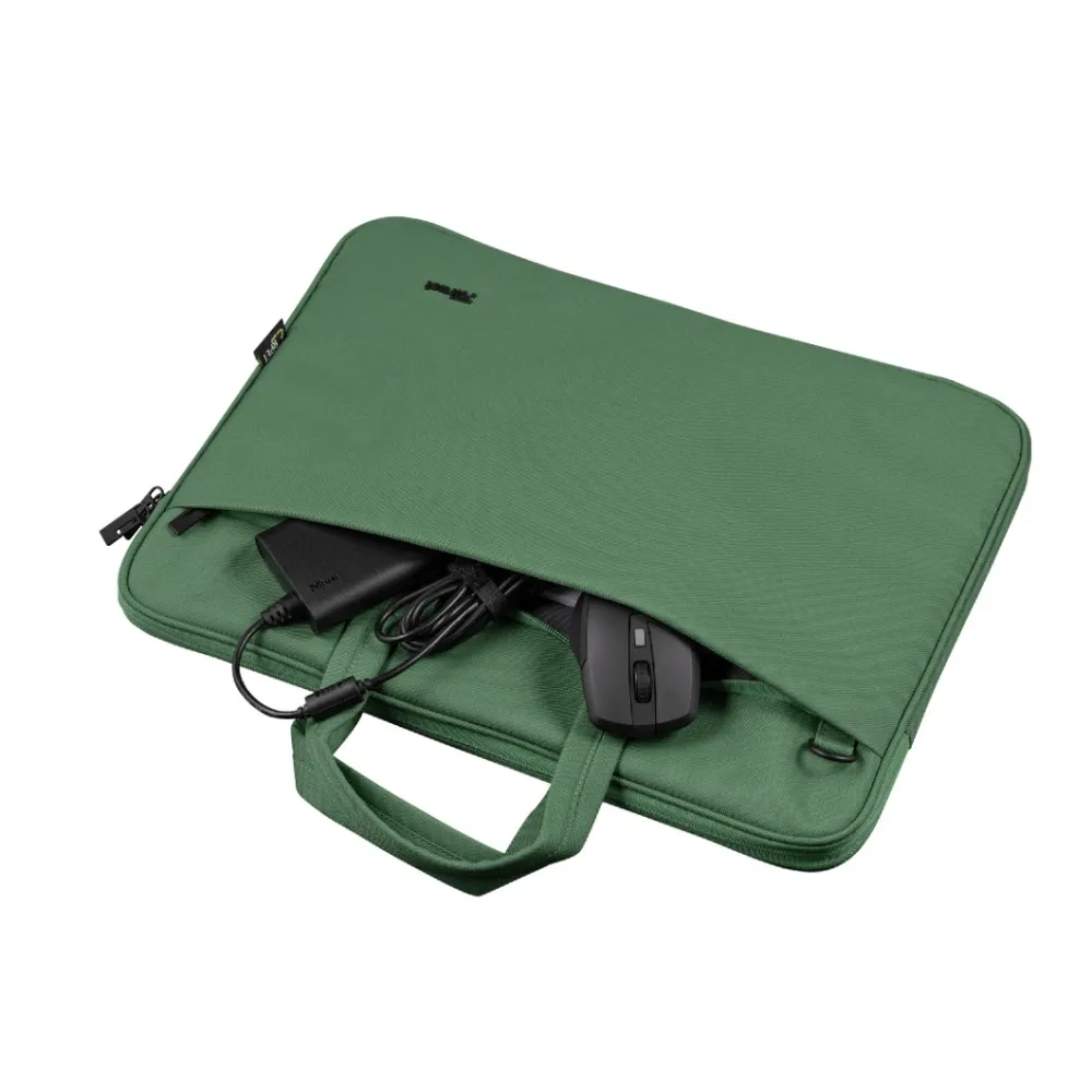 TRUST Bologna Eco-friendly Slim laptop bag for 16 inch laptops - Green