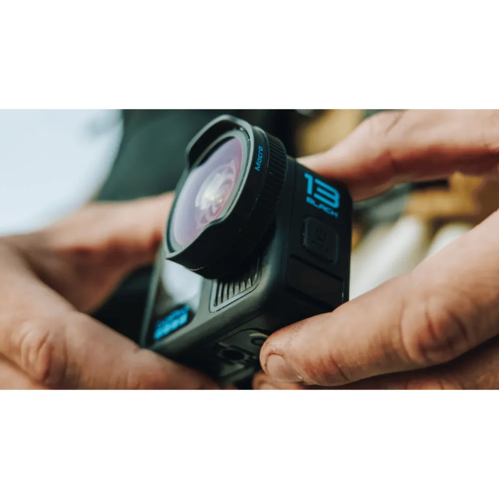 GoPro Macro Lens Mod - Variable Close-Focus Wide Angle Lens, Compatible with HERO13 Black