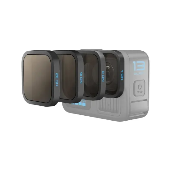 GoPro ND Filter Kit for HERO13 Black (4-Pack), ND4, ND8, ND16, ND32, Scratch-Resistant
