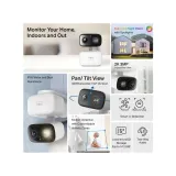 TP-LINK TAPO C216 2K 3MP Indoor/Outdoor Home Security Wi-Fi Camera,Pan and Tilt, Sound & Light Alarm