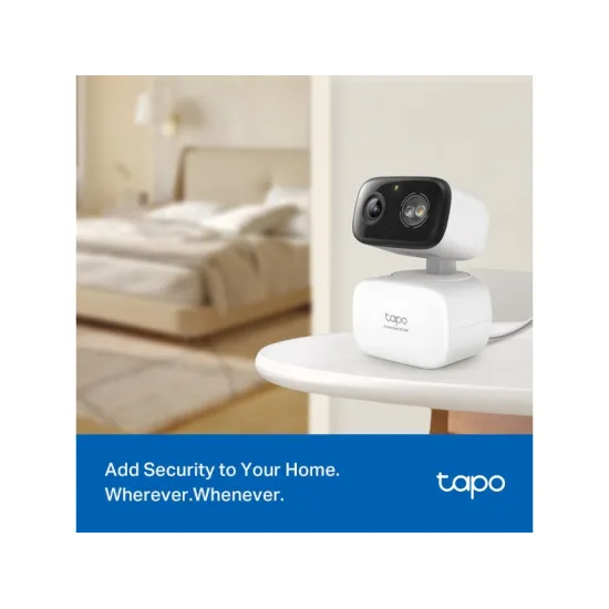 TP-LINK TAPO C216 2K 3MP Indoor/Outdoor Home Security Wi-Fi Camera,Pan and Tilt, Sound & Light Alarm