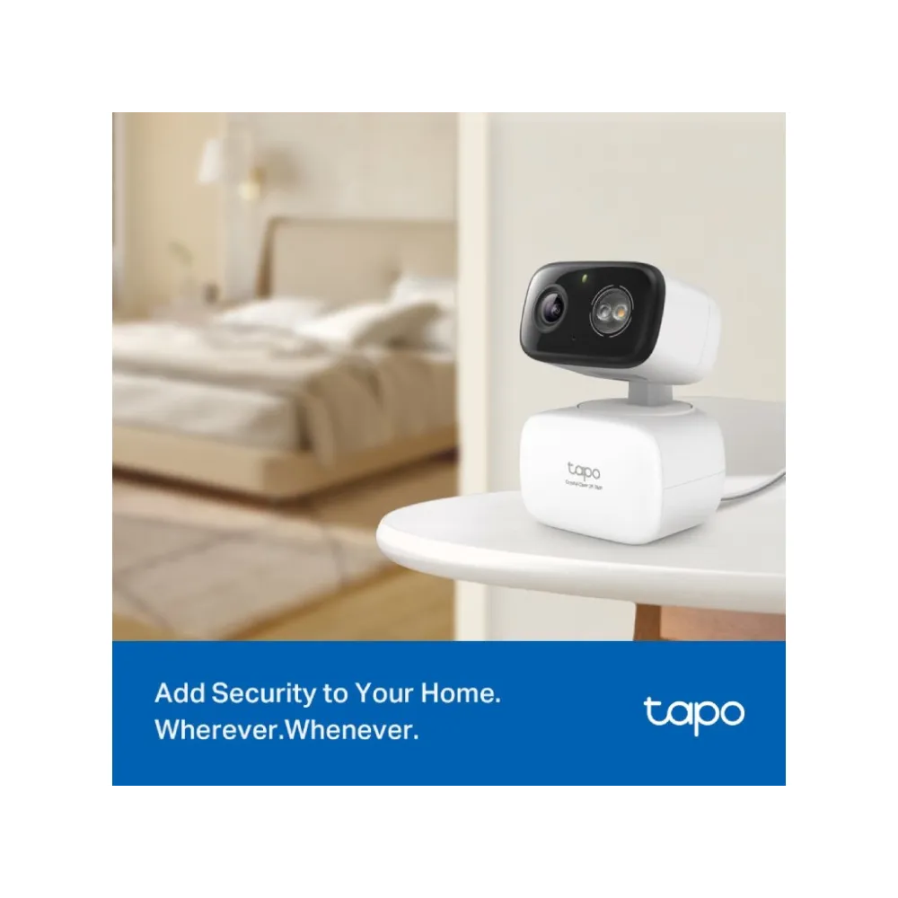 TP-LINK TAPO C216 2K 3MP Indoor/Outdoor Home Security Wi-Fi Camera,Pan and Tilt, Sound & Light Alarm