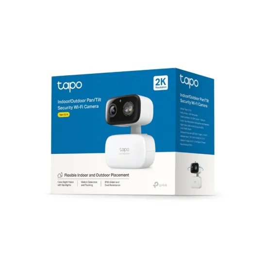 TP-LINK TAPO C216 2K 3MP Indoor/Outdoor Home Security Wi-Fi Camera,Pan and Tilt, Sound & Light Alarm