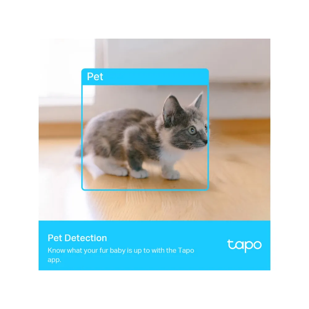 TP-LINK TAPO C225 Pan/Tilt AI Home Security Wi-Fi Camera, 2K QHD, 360 degree horizontal FOV