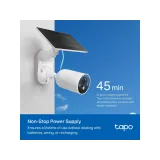 TP-LINK TAPO C425 KIT Solar-Powered Security Camera Kit, 2K QHD, 4MP, Free AI Detection, IP66