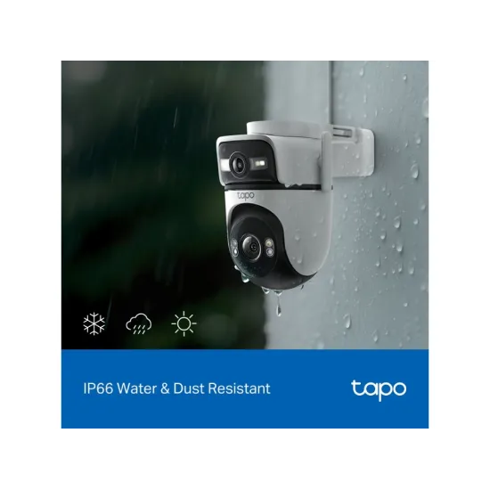 TP-LINK TAPO C545D Outdoor Dual Lens Security Wi-Fi Camera,Double 2K View,360 AI Tracking,3MP, IP66