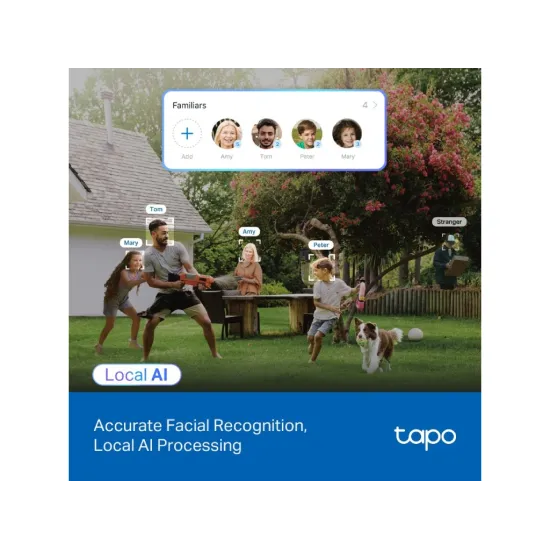 TP-LINK TAPO C560WS 4K Outdoor Pan/Tilt Security Wi-Fi Camera, 360 AI Tracking, IP66 Weatherproof
