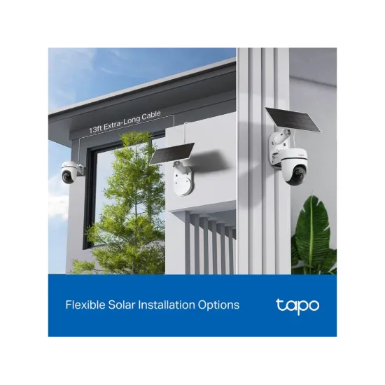 TP-LINK TAPO C610 KIT Solar-Powered Pan/Tilt Security Camera Kit, 360 AI Tracking, 2K 3MP, IP65