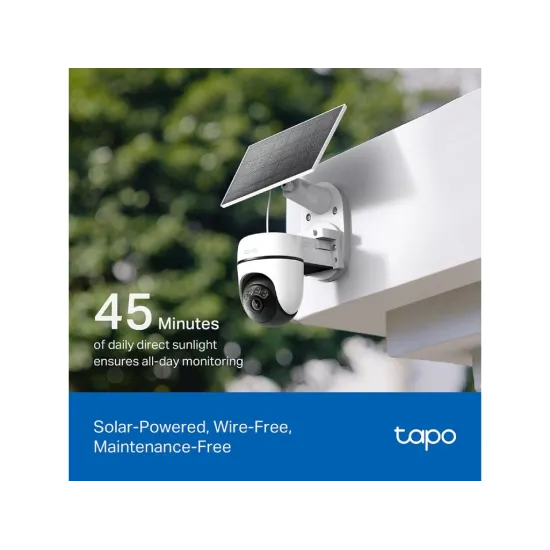 TP-LINK TAPO C610 KIT Solar-Powered Pan/Tilt Security Camera Kit, 360 AI Tracking, 2K 3MP, IP65