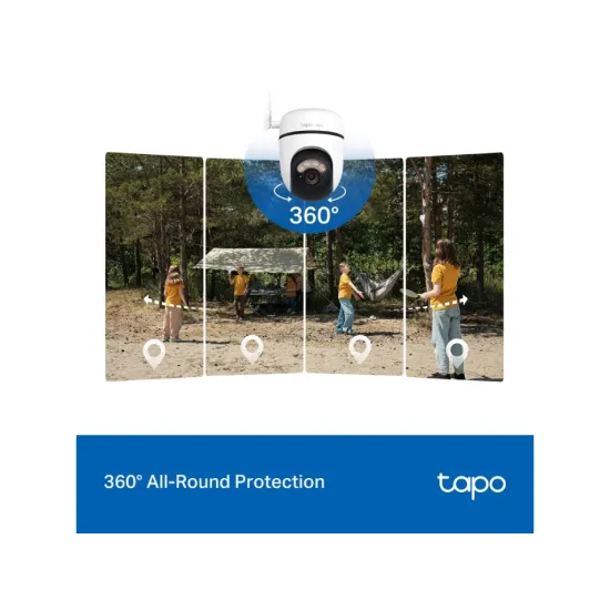 TP-LINK TAPO C615G KIT Solar-Powered Pan/Tilt 4G LTE Security Camera Kit, 2K 3MP, IP65