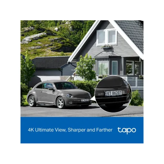 TP-LINK TAPO C660 KIT Ultra 4K Solar-Powered Pan/Tilt Security Camera Kit, 360 AI Tracking