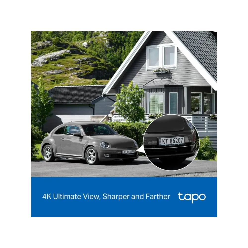 TP-LINK TAPO C660 KIT Ultra 4K Solar-Powered Pan/Tilt Security Camera Kit, 360 AI Tracking