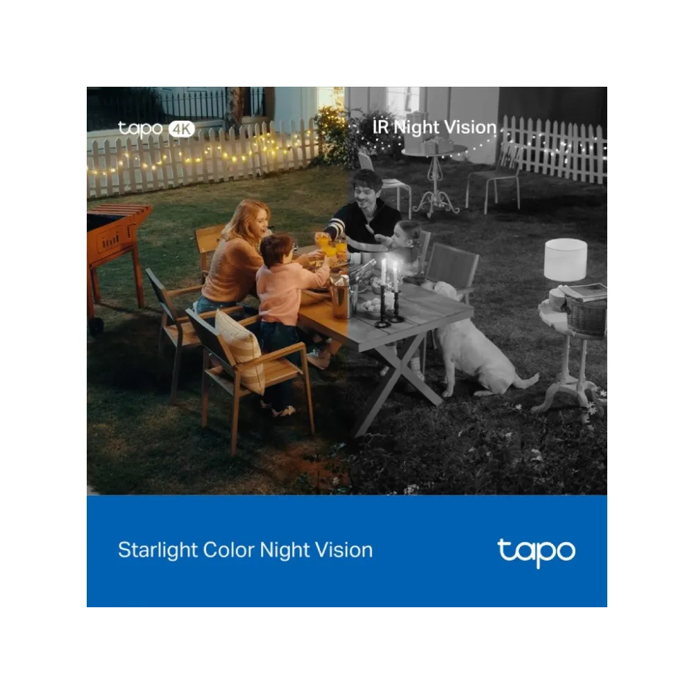 TP-LINK TAPO C660 KIT Ultra 4K Solar-Powered Pan/Tilt Security Camera Kit, 360 AI Tracking